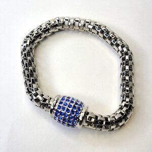 Blue Crystal Magnetic Bracelet